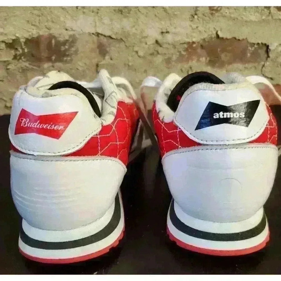 Colaboration Sneakers atmos Tokyo X Budweiser by Garrixon Mens Sz 6 King Beer - Picture 3 of 10